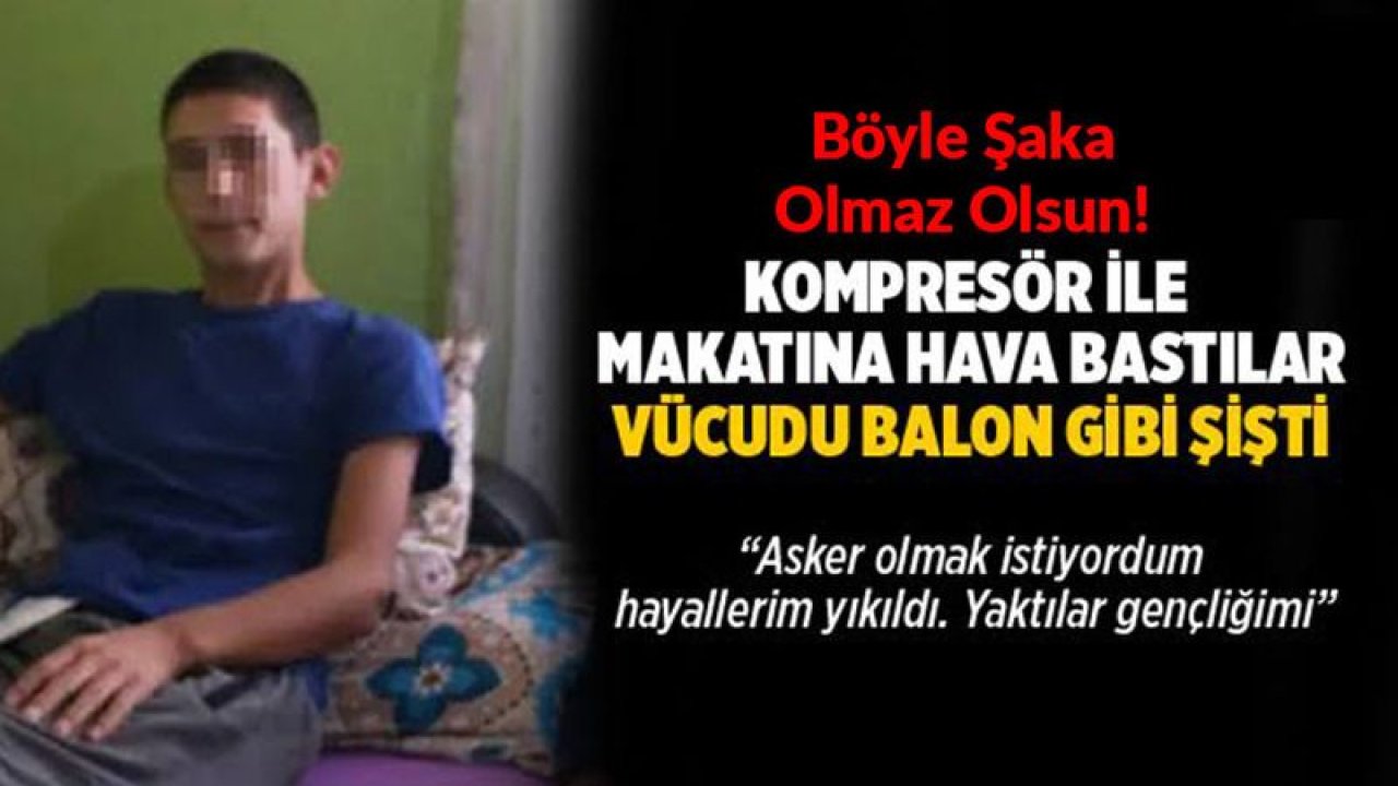 Manisa'da Korkutucu Olay: Kompresör İle Makatına Hava Bastılar, Balon Gibi Şişirdiler!