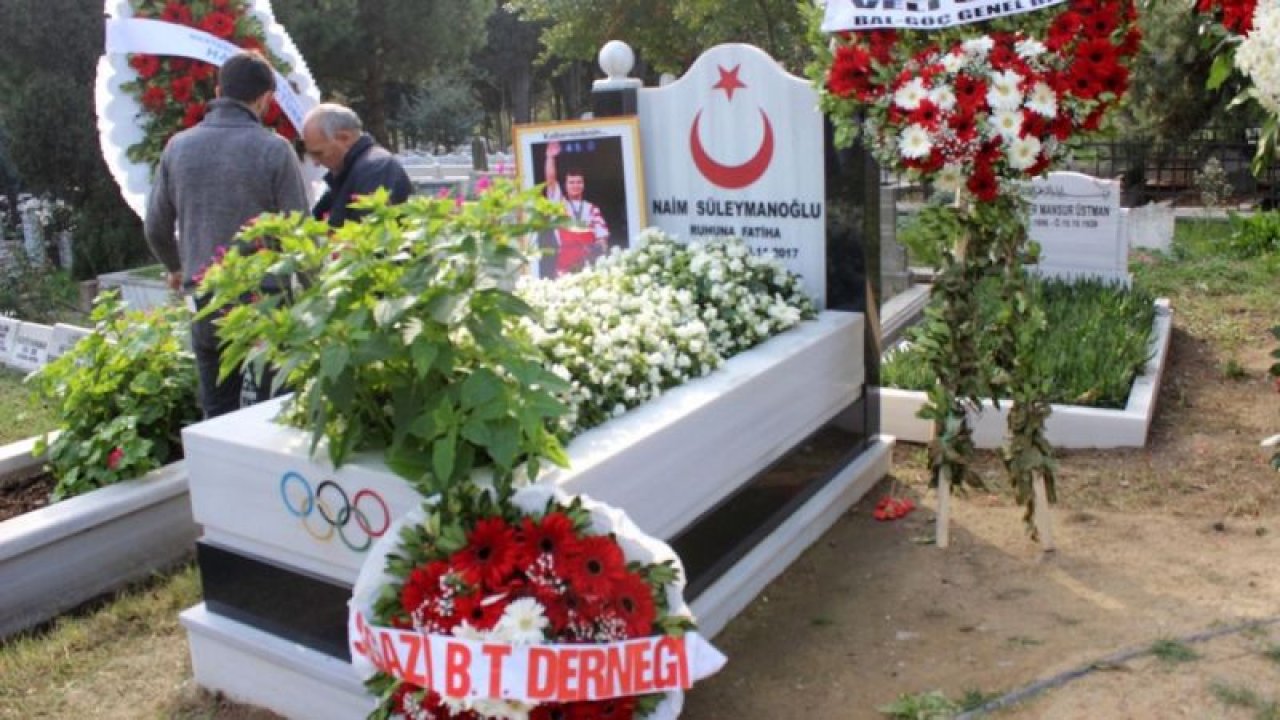 Halterin efsane ismi Naim Süleymanoğlu mezarı başında anıldı