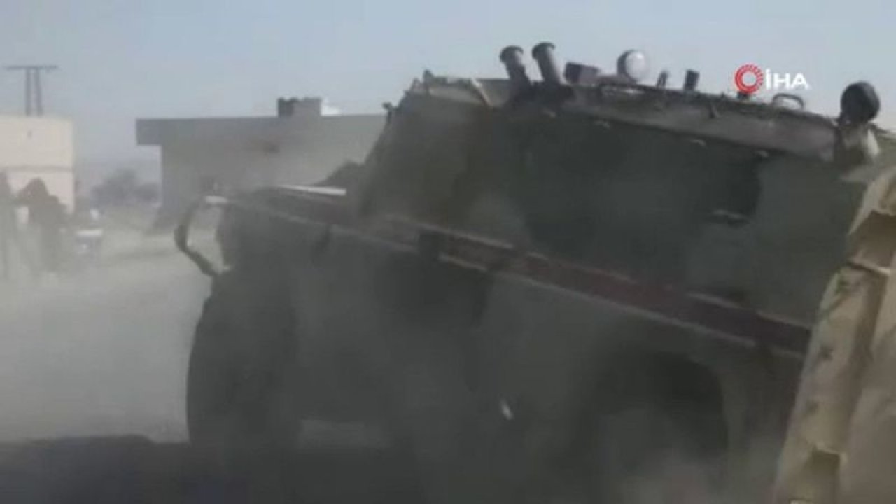 Türk ve Rus askeri konvoyuna taş ve molotof ile saldırdılar