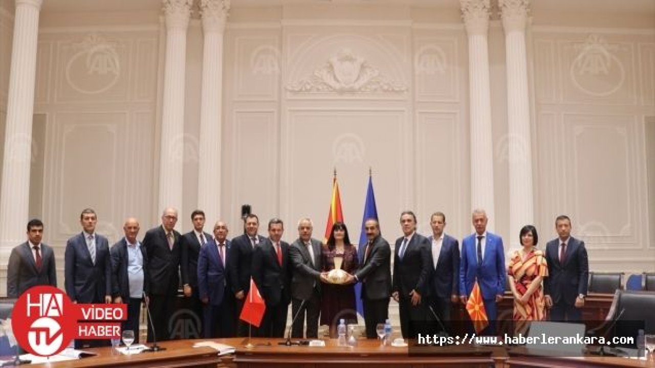 Kuzey Makedonyalı bakanlar Türk heyetini kabul etti