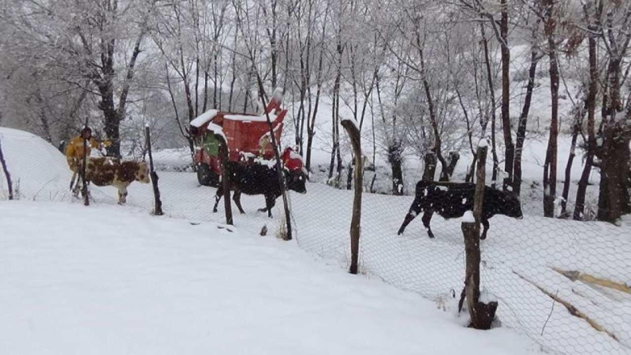 Köylerde kış çilesi başladı