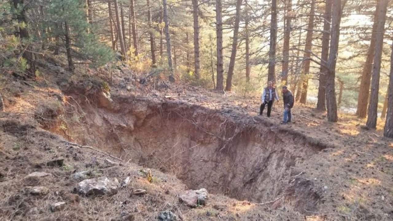 Spil Dağı Milli Parkı’nda oluşan obrukta yapılan inceleme tamamlandı