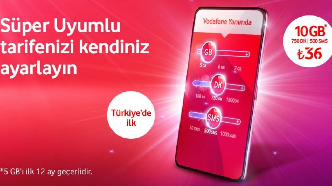 Vodafone'dan ihtiyaca göre ayarlanabilen süper uyumlu tarife