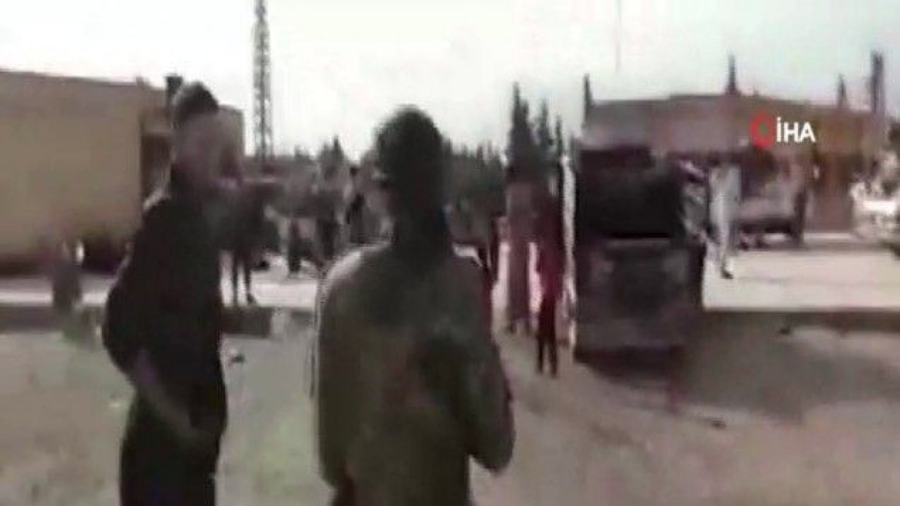 Suriye Milli Ordusu askerleri teröristlerin zulmünden kaçan sivillere yardım