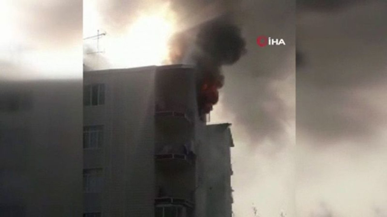 Ankara’nın Sincan ilçesinde bir binada çıkan yangın paniğe neden oldu