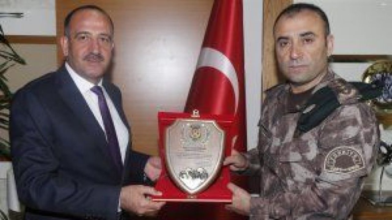 Başkan Duruay’a Özel Harekat Daire Başkanı Türker’den teşekkür ziyareti