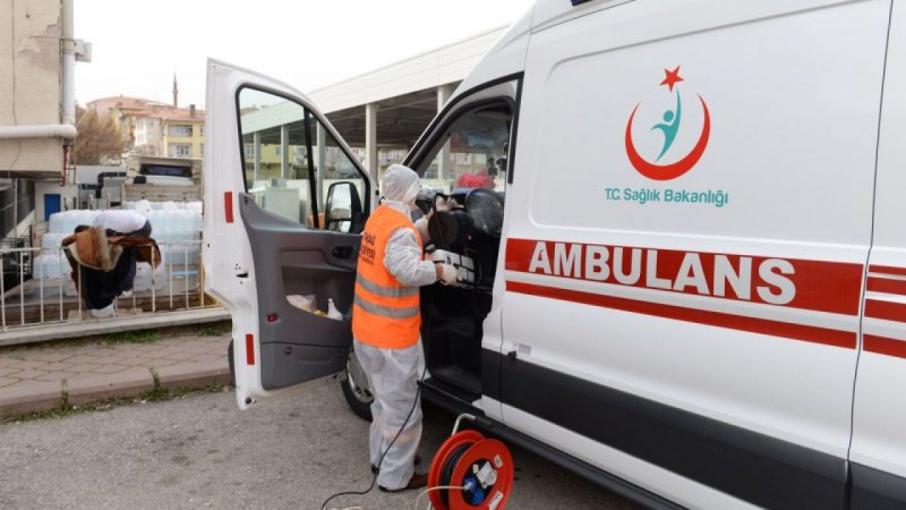 Altındağ’da Ambulanslara Korona Önlemi