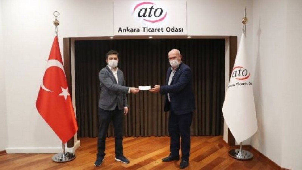 Coronathon Türkiye'de dereceye giren Ankara'lı firmaya ATO'dan ödül