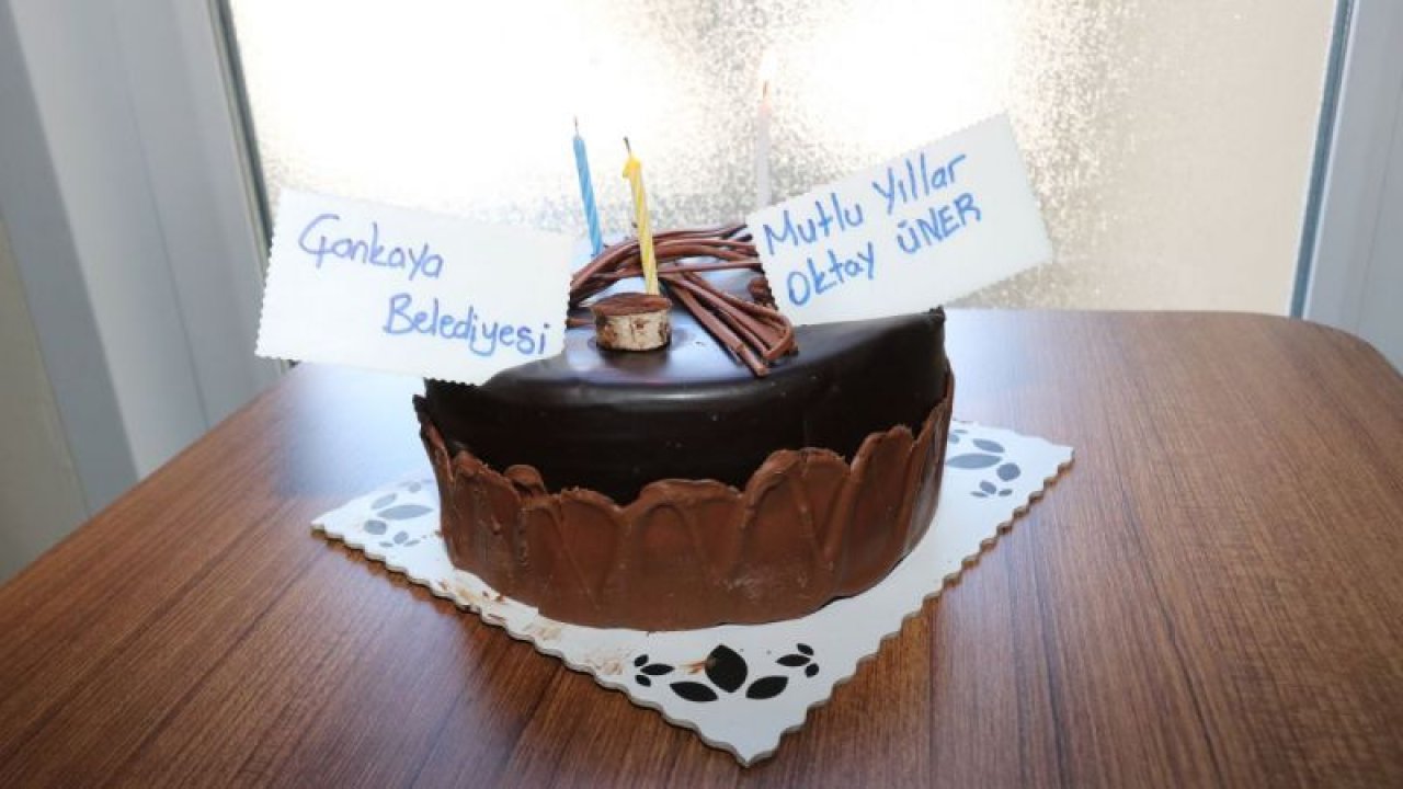Başkan Taşdelen'den eve doğum günü pastası
