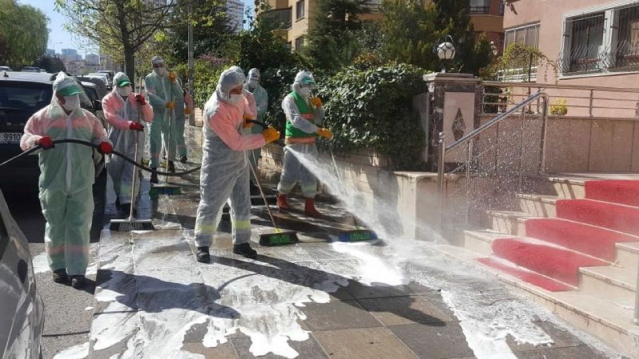 Ankara'da Sokağa çıkma yasağı boyunca Çankaya temizlendi