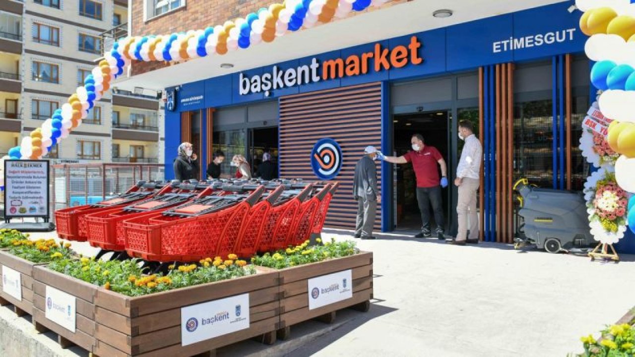 Büyükşehir'in önemli projelerinden biri daha hayata geçirildi: Başkent Market açıldı!