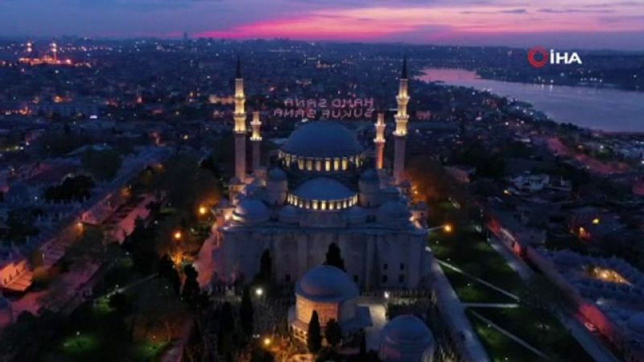 Süleymaniye Camisi’nde gün batımı hayran bıraktı