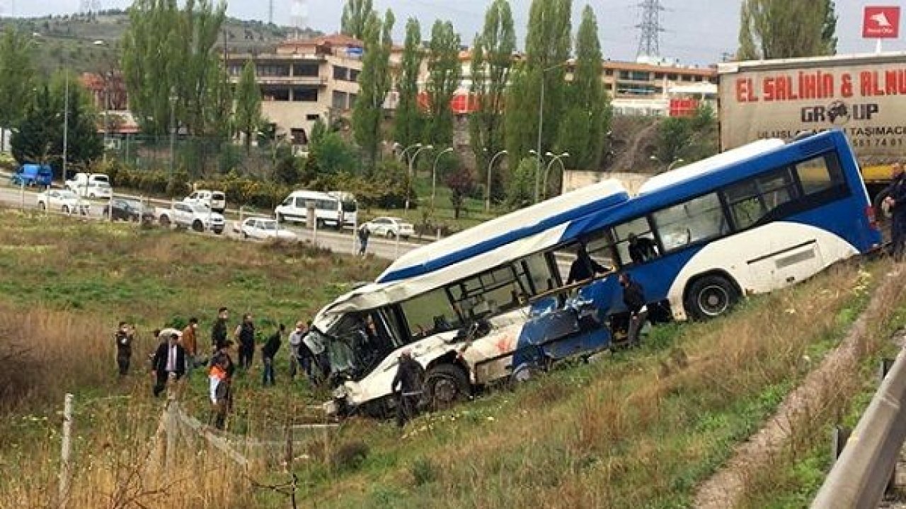 Ankara’da tır ile EGO otobüsü çarpıştı: 9 Yaralı