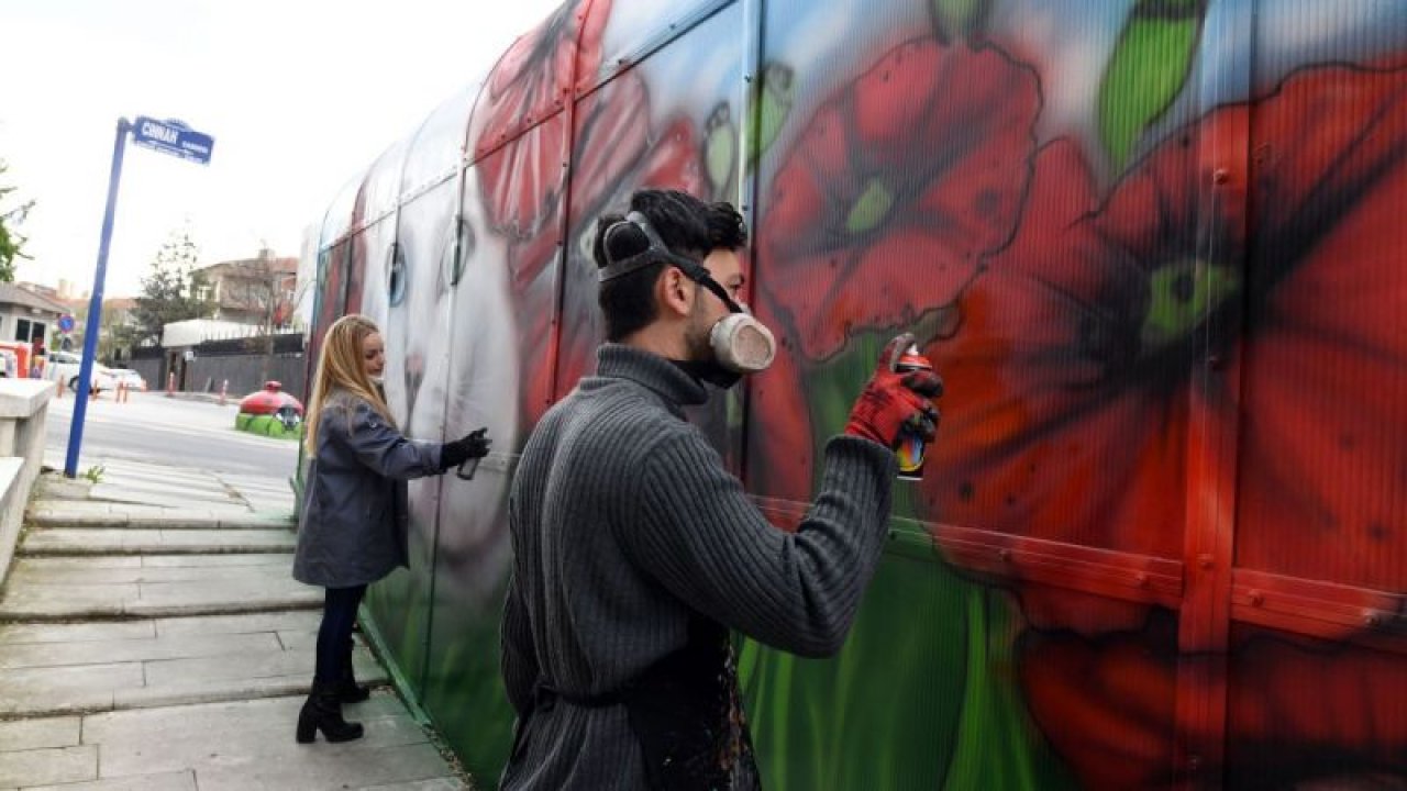 Ankara'nın gri duvarları ressamların dokunuşlarıyla artık rengarenk