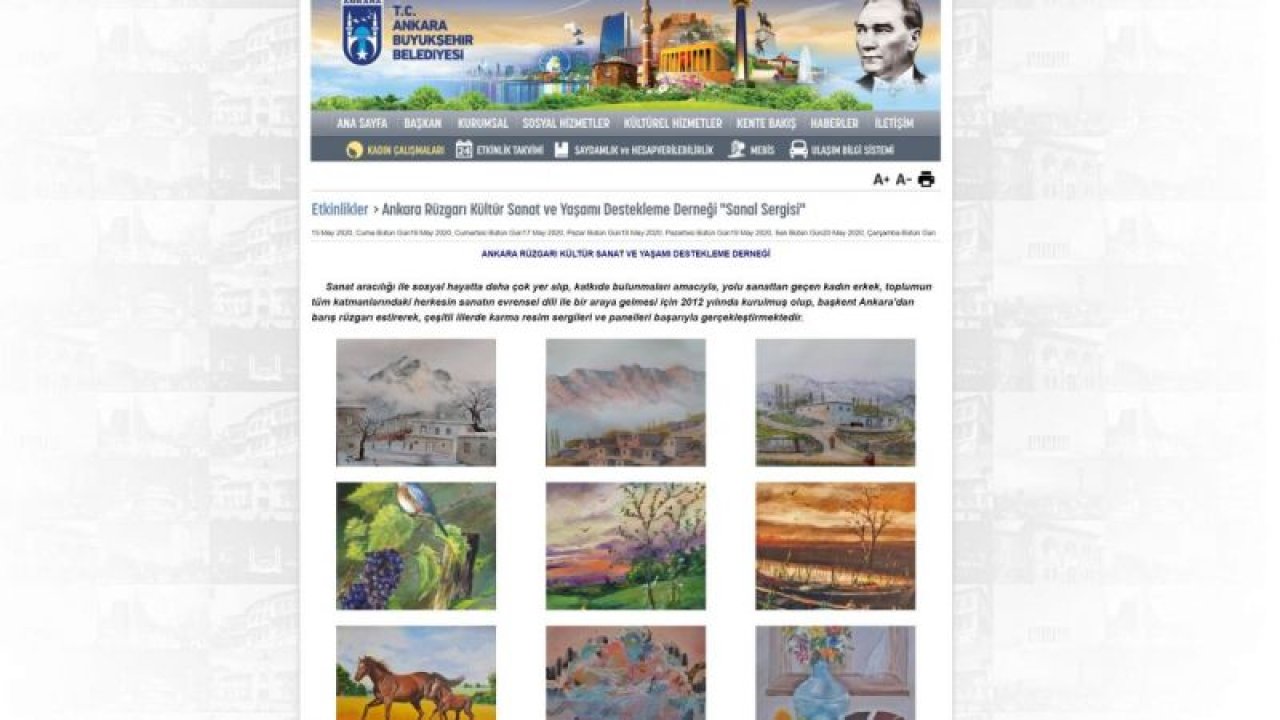 Ankara Büyükşehir Belediyesi Sanatı Dijital Ortama Taşıdı
