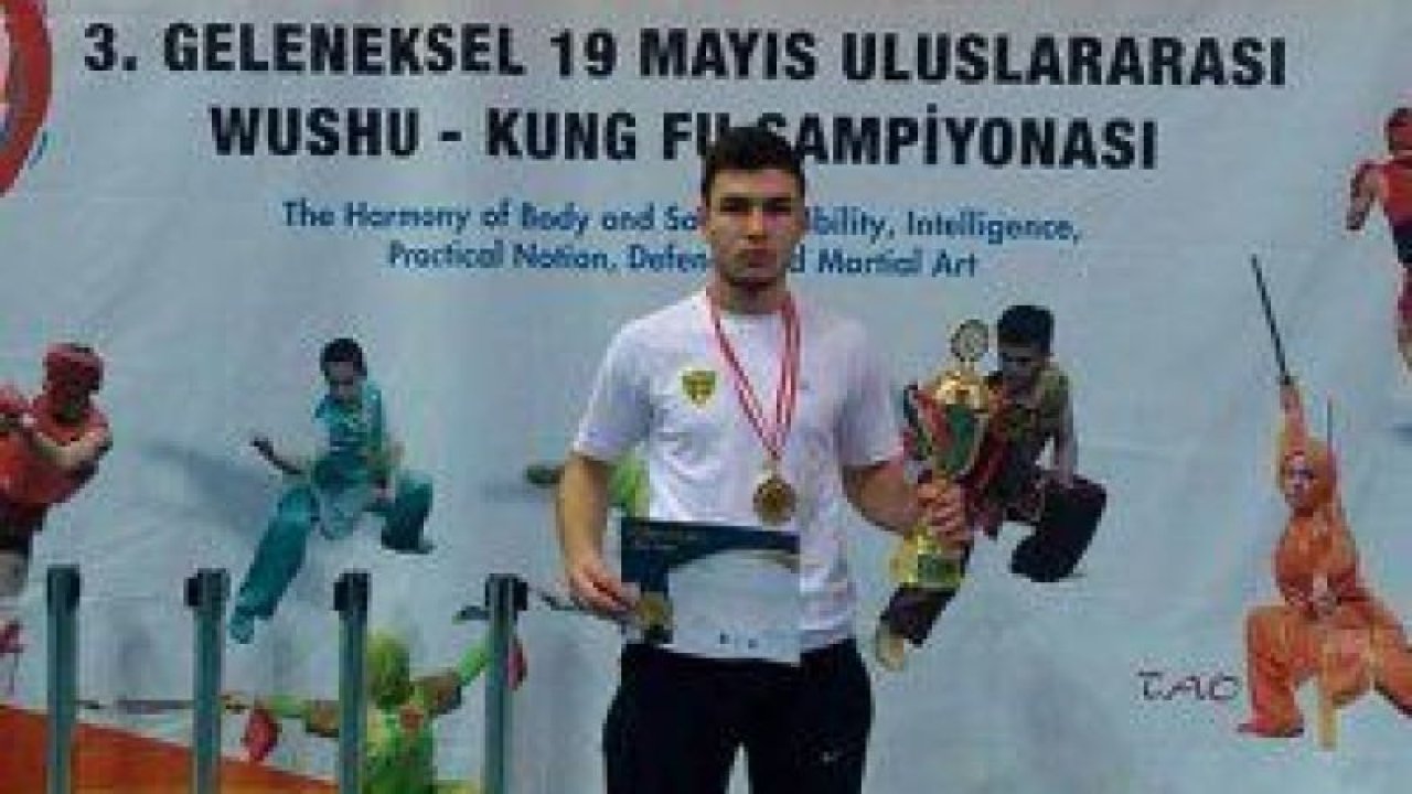 Enes Akıncı Kung Fu Şampiyonasında Balkan Şampiyonu oldu