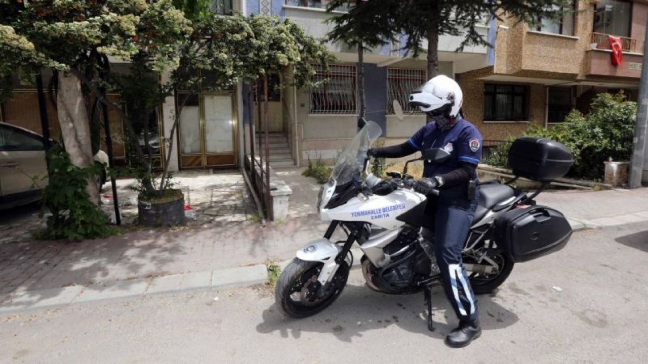 Ankara Yenimahalle'de evde kalanlara motorize destek