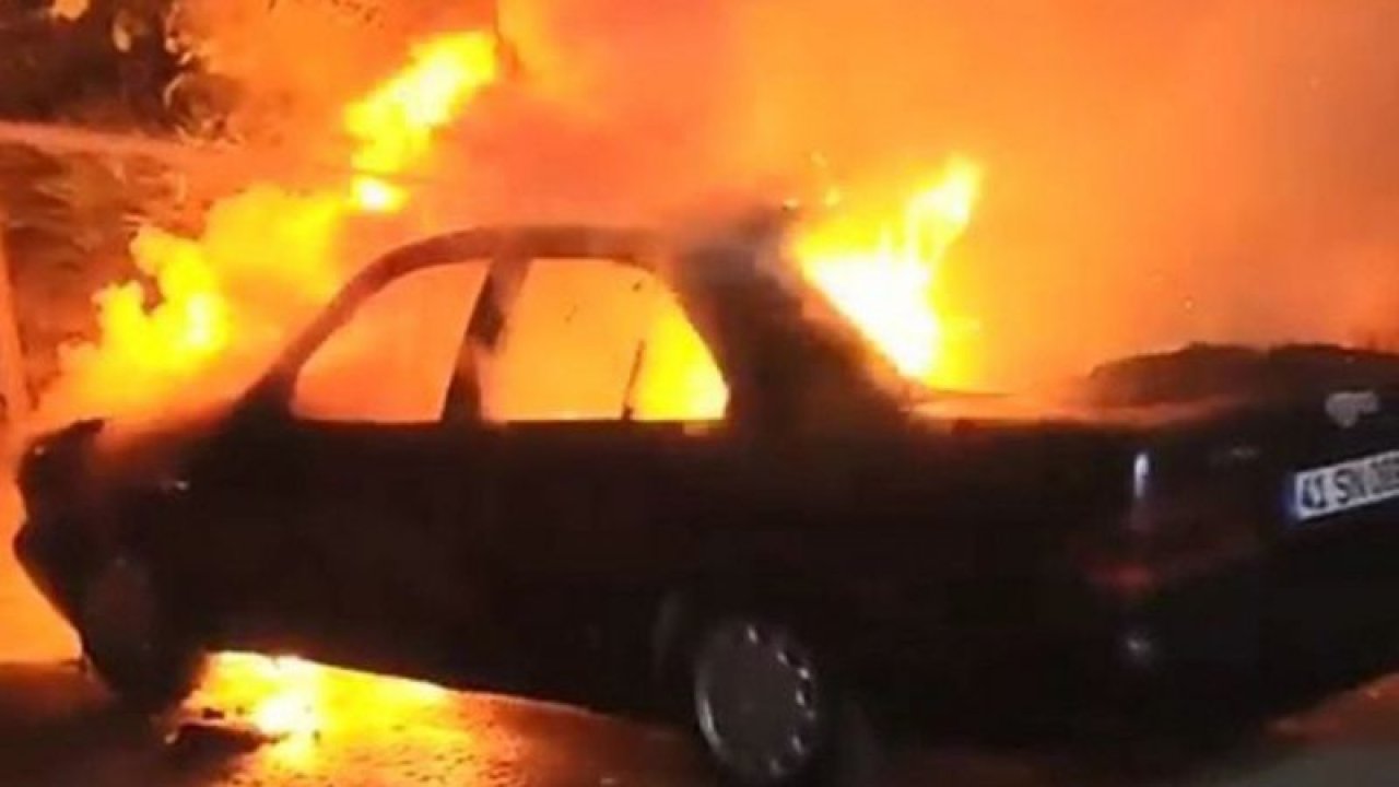 LPG’li otomobil seyir halindeyken alev alev yandı - Video Haber