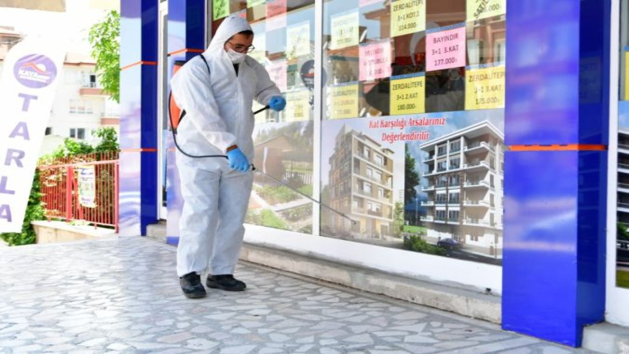 Mamak Belediyesinden İşyerlerine Büyük Destek! Dezenfekte Ediyor, Maske dağıtıyor - Ankara