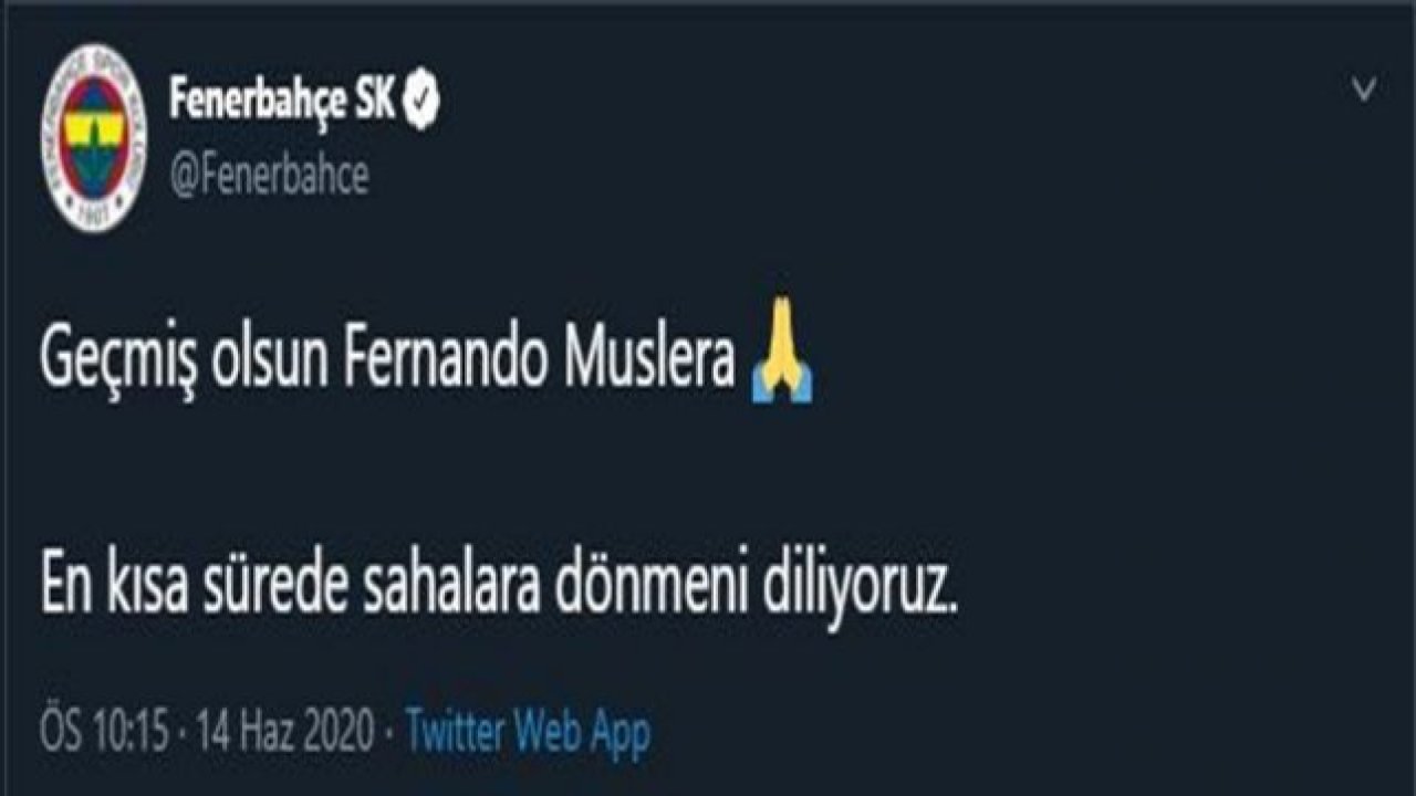 Beşiktaş ve Fenerbahçe’den Muslera’ya geçmiş olsun mesajı