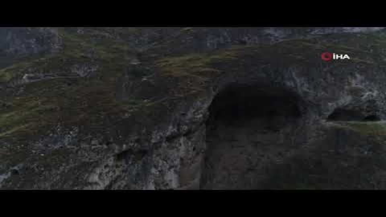 Osmanlı Devleti’nin izlerini taşıyan mağaralar havadan görüntülendi - Video Haber