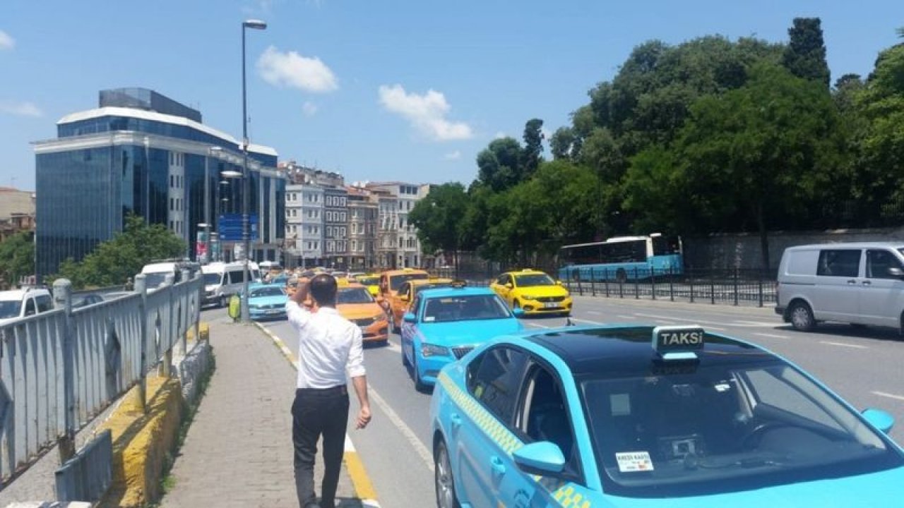 Öfkeli taksicilerden İBB ve CHP’ye protesto