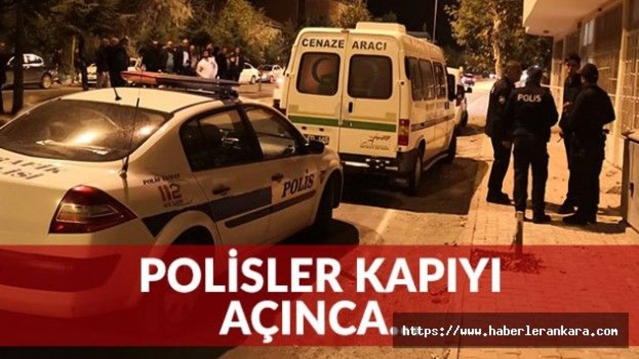 Polis Kapıyı Açınca Korkunç Manzara Ortaya Çıktı: 2 Ölü...