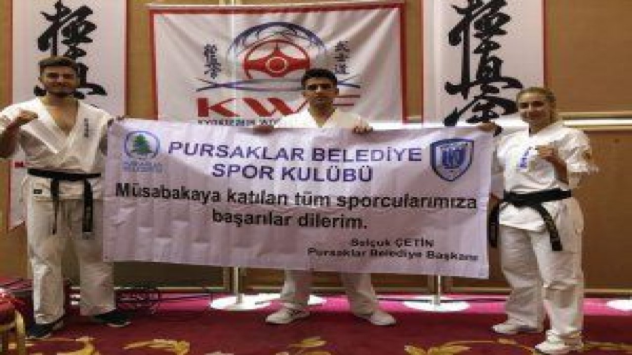 Pursaklar Belediyesi sporcuları, Budokaido Kyokushın Ashıhara Bay Bayan Türkiye Şampiyonasından madalya ile döndü