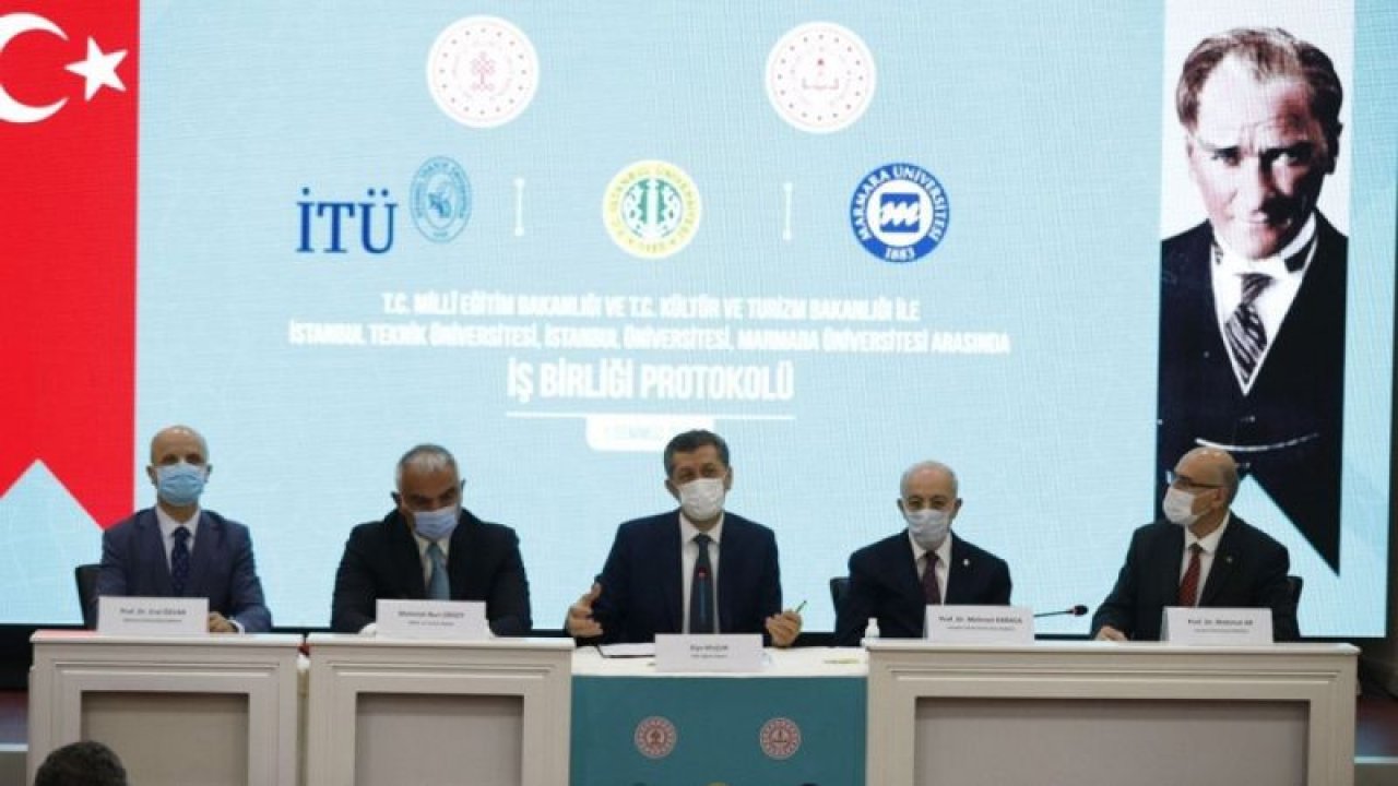 MEB, Kültür ve Turizm Bakanlığı ile İTÜ, İÜ, MÜ arasında iş birliği protokolü imzalandı