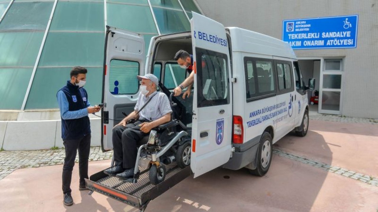 Ankara Büyükşehir Belediyesi'nden engelli vatandaşları yolda bırakmayan hizmet
