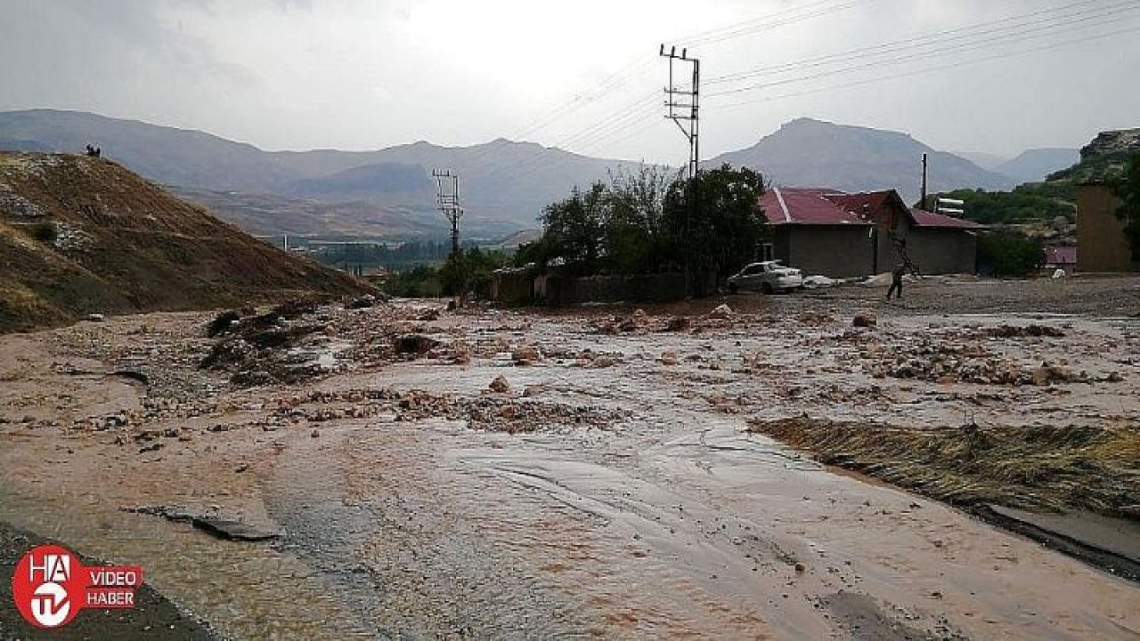 Malatya’da sağanak yağış sele neden oldu