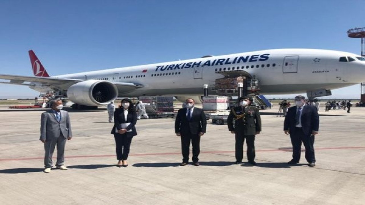 Türkiye’nin gönderdiği tıbbi yardım malzemeleri Kırgızistan’a ulaştı