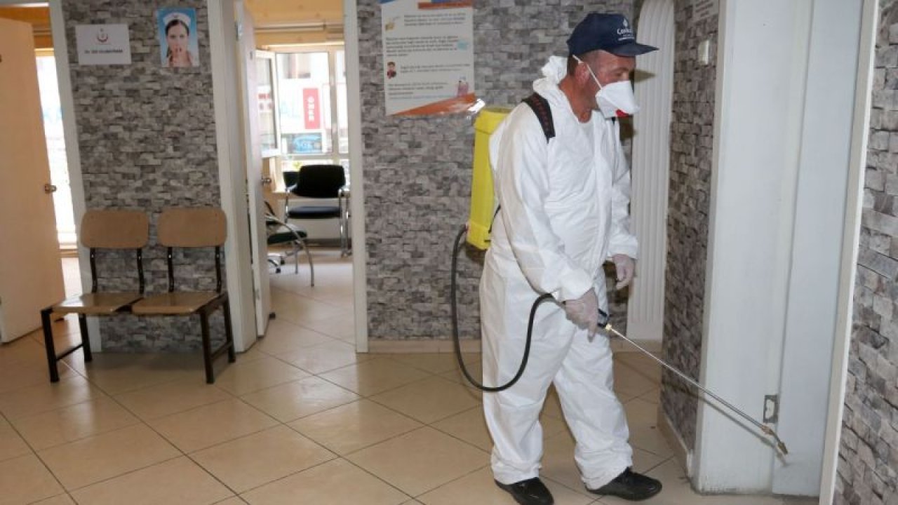Salgın hastalıklarla mücadele devam ediyor... Çankaya Belediyesi sağlık kuruluşlarını ilaçladı
