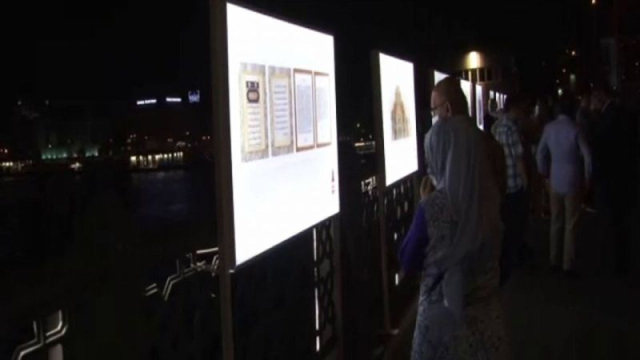 Tarihi Galata Köprüsü üzerinde ‘Ben Ayasofya’ resim sergisi açıldı - Video Haber
