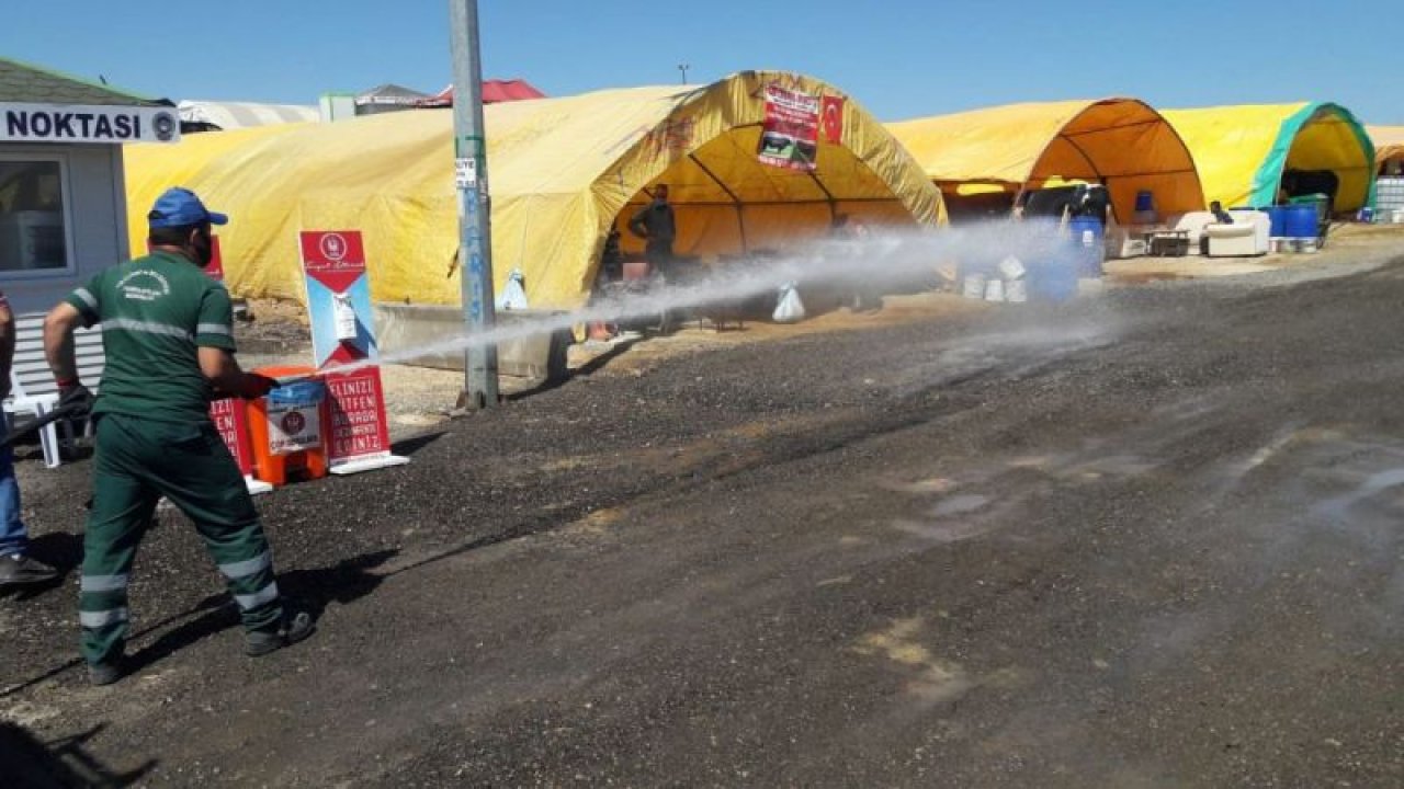 Keçiören'de kurban satış alanları günlük temizlenerek dezenfekte ediliyor - Ankara
