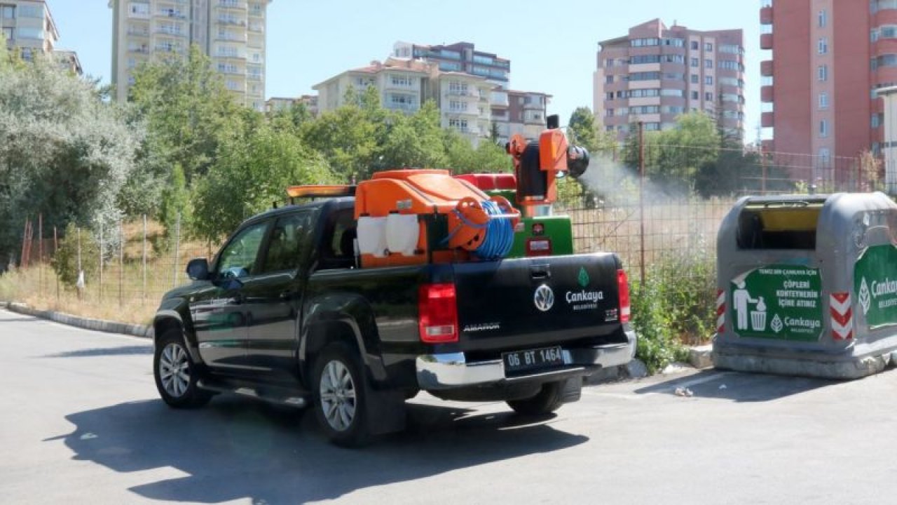Çankaya Belediyesi, ilaçlama çalışmalarına hız verdi - Ankara