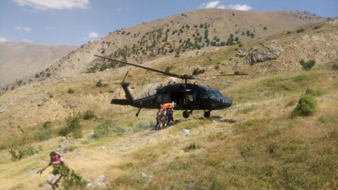 Arazide yaralanan kişi ambulans helikopterle alınamayınca... - Video Haber