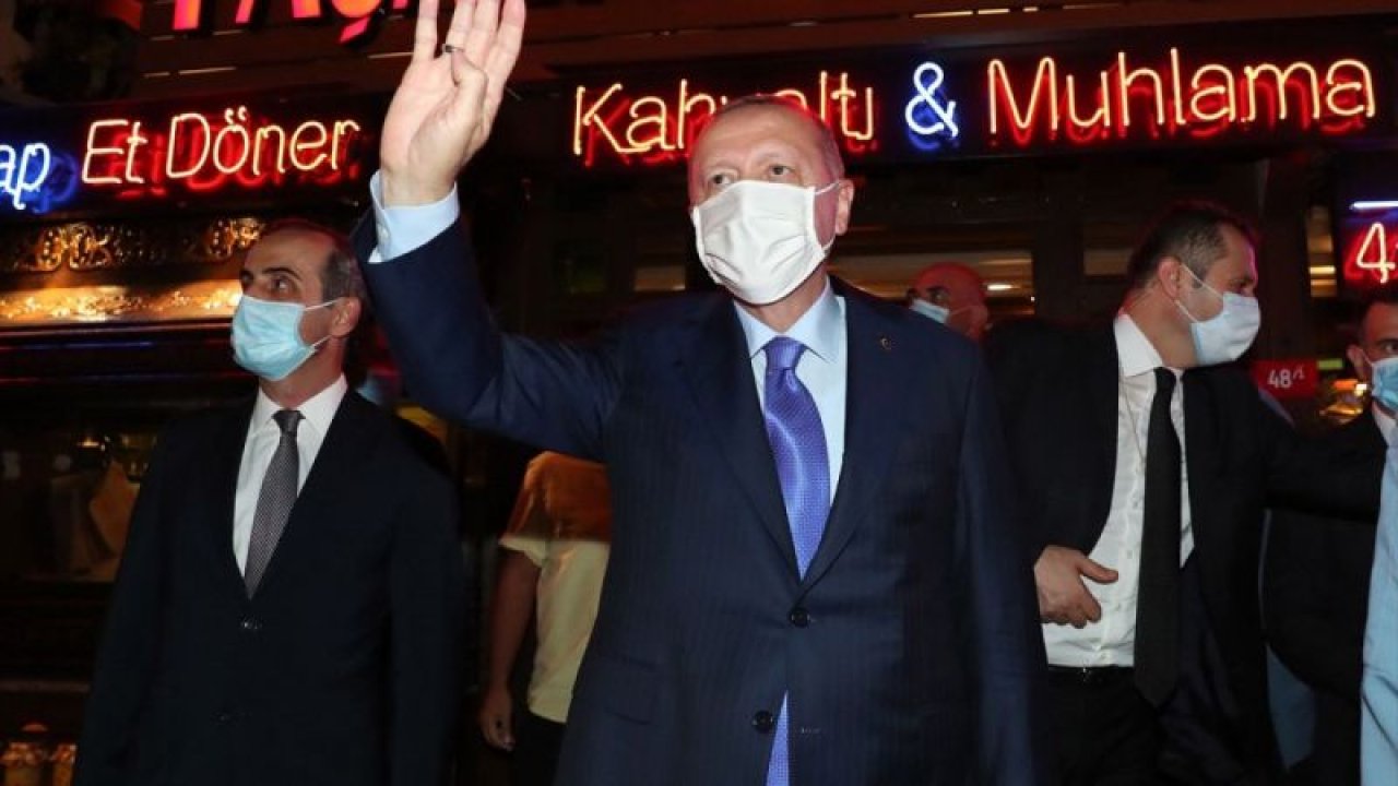 Cumhurbaşkanı Erdoğan, Üsküdar’daki bir restoranda yemek yedi