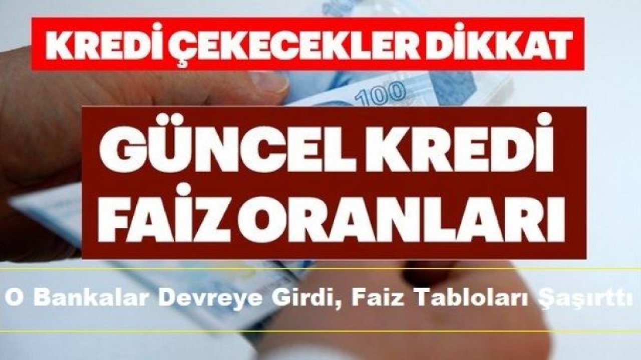 Paraya İhtiyacı Olanları Sevindiren Haber! O Bankalar Devreye Girdi, Faiz Tabloları Şaşırttı