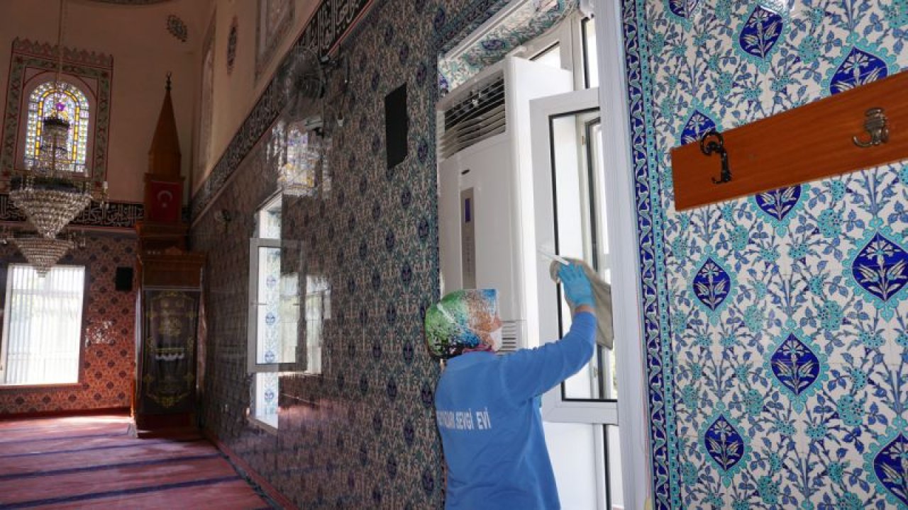 Beypazarı'nda camiler köşe bucak temizleniyor