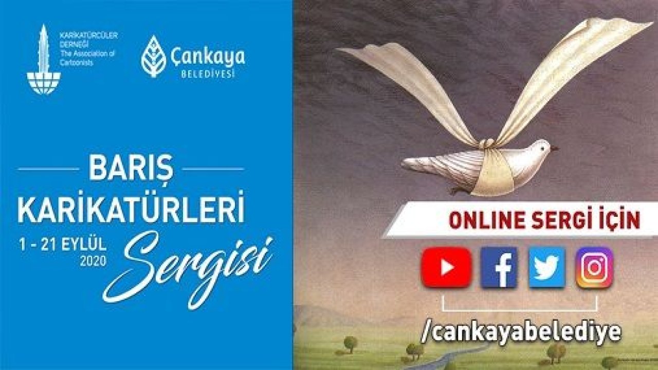 Çankaya'dan Barış Karikatürleri Sergisi - Ankara