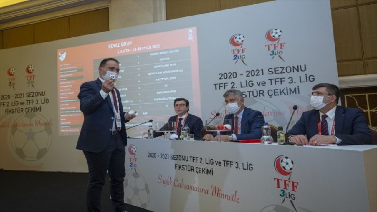 TFF 2. Lig ve TFF 3. Lig'de 2020-21 sezonu fikstür çekimi