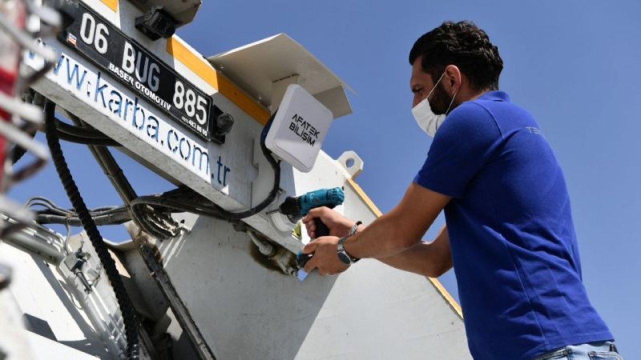 Mamak Belediyesi ilçede Akıllı Atık Toplama Sistemini hayata geçiriyor! Konteynerden Al Haberi