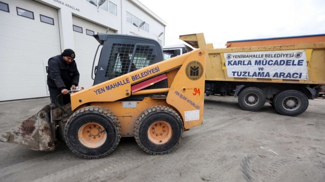 Yenimahalle kış hazırlıklarına başladı... Hizmet araçlarına detaylı bakım - Ankara