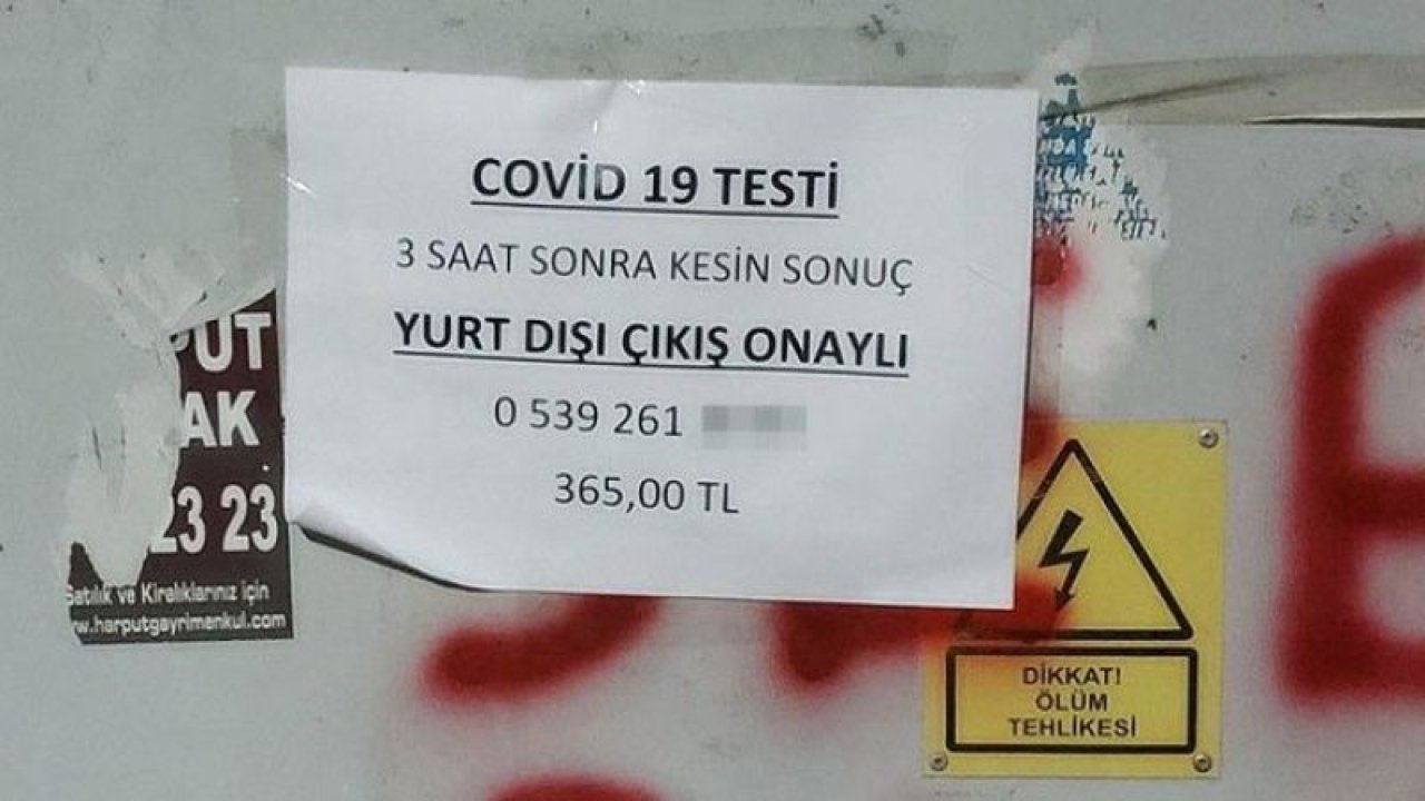 Ankara'da köprü altı koronavirüs testi! Ankara'da koronavirüs testi karaborsaya düştü!