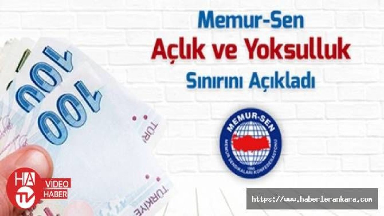 Memur-Sen'den Açlık-Yoksulluk Araştırması
