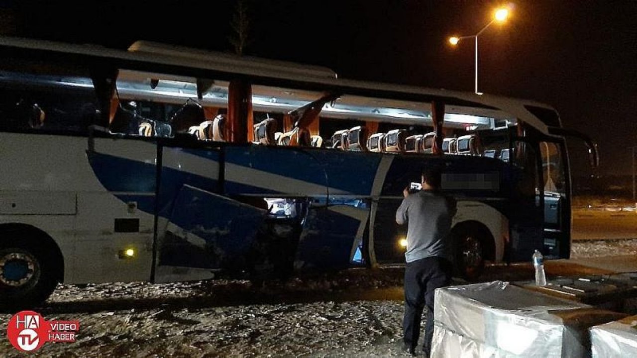 Yolcu otobüsü ile tur otobüsü çarpıştı: 4’ü turist 13 yaralı