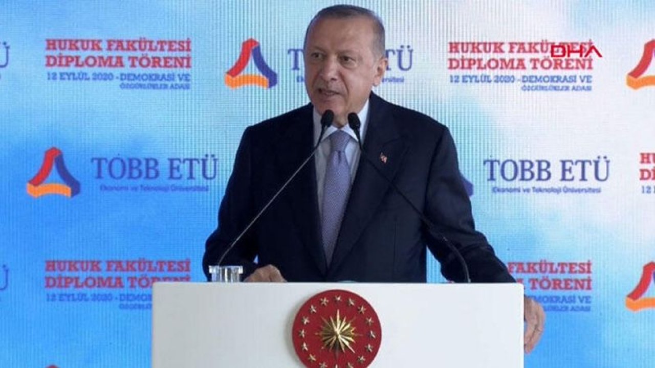 Cumhurbaşkanı Erdoğan, TOBB ETÜ Hukuk Fakültesi Mezuniyet Töreni'nde Önemli Açıklamalar - Ankara