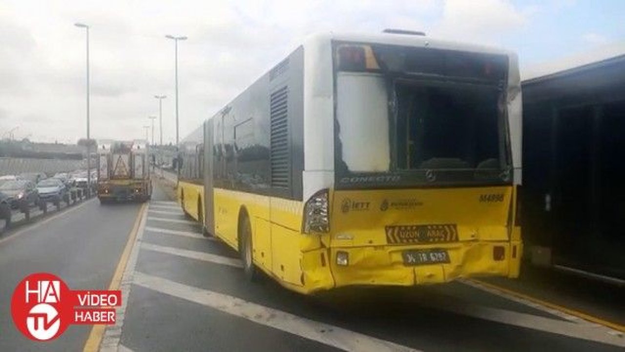 Beyoğlu Halıcıoğlu’nda metrobüs kazası