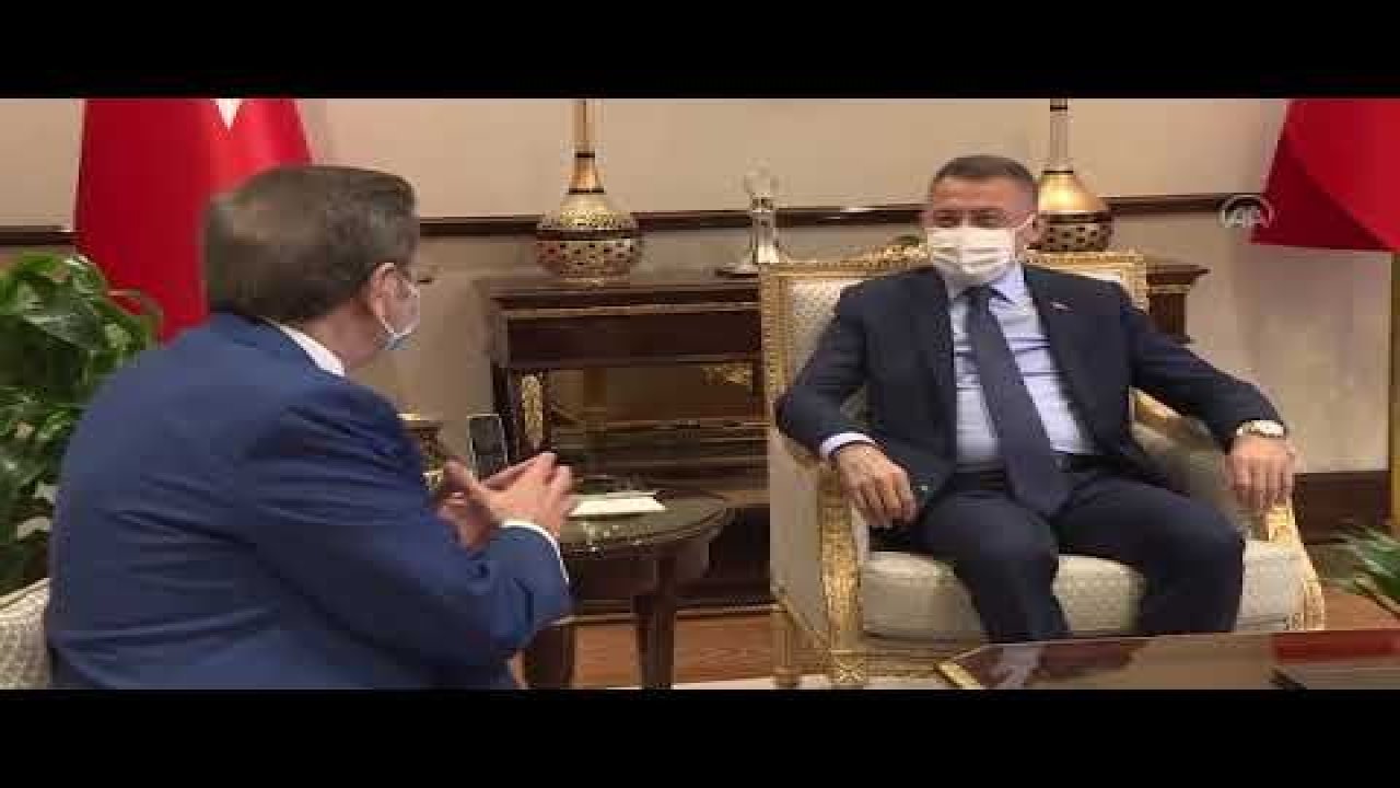 Cumhurbaşkanı Yardımcısı Fuat Oktay, Rifat Hisarcıklıoğlu ve TEPAV Direktörü Güven Sak'ı kabul etti